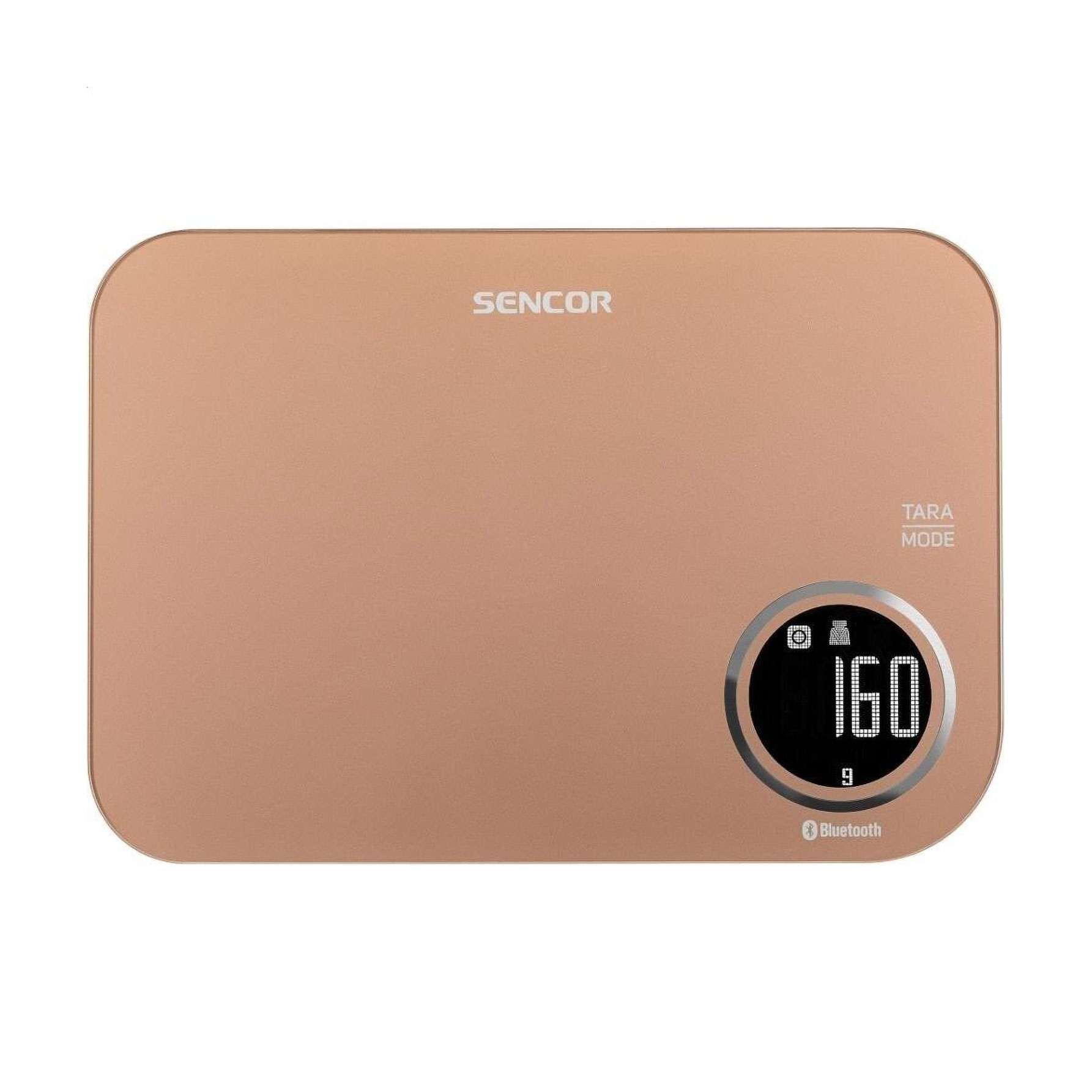 Ваги кухонні Sencor Metallic Smart Bluetooth Kitchen Scale, золоті (SKS7076GD)